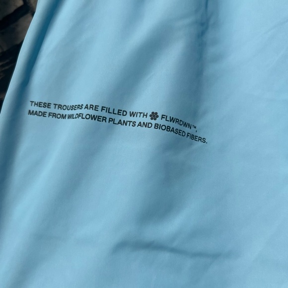 PANGAIA FLWRDWN™ Track Pants Light Blue | Medium | Insulated Thermal Sweatpants - Picture 6 of 15